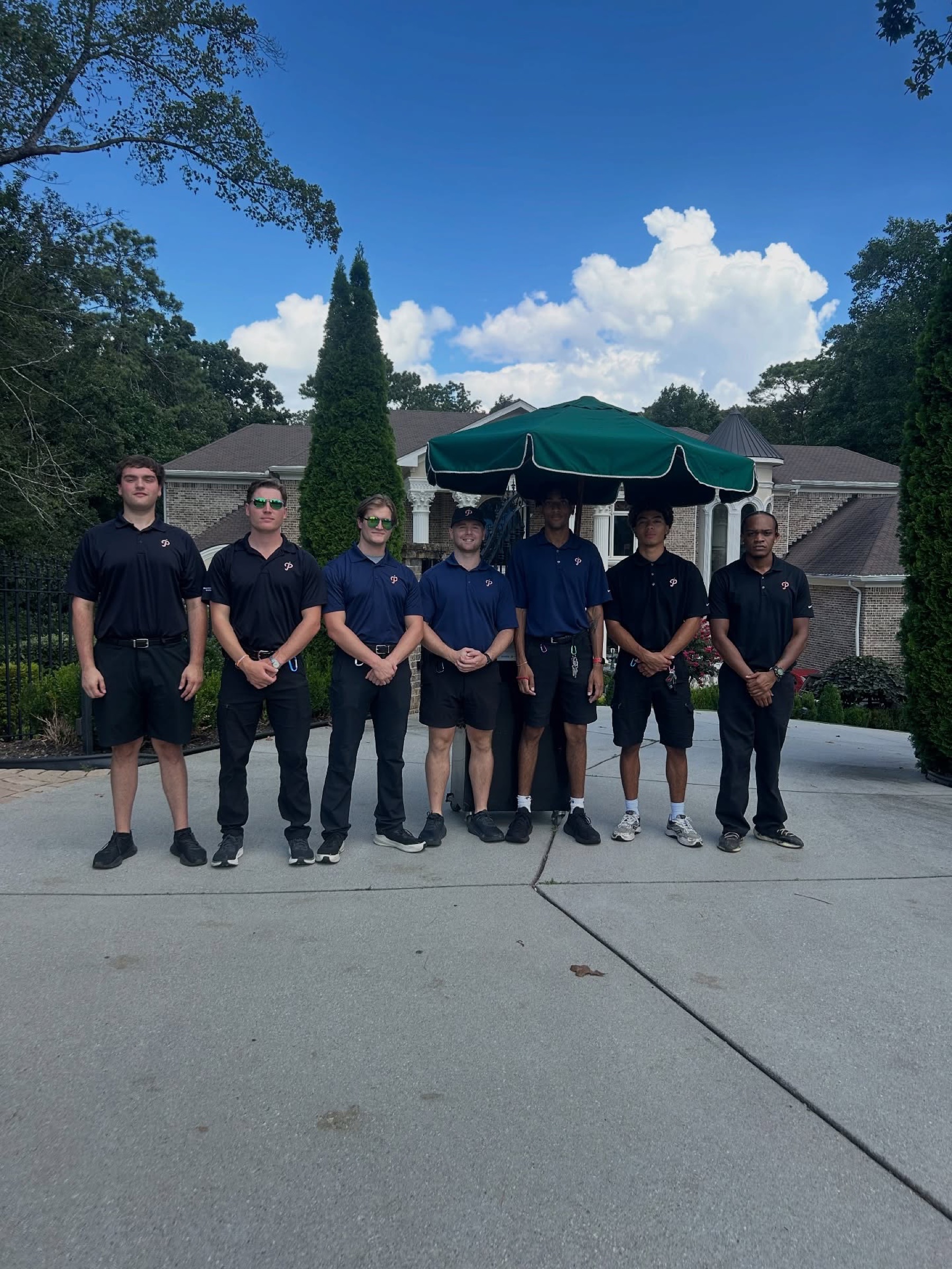Peach Parking team at a private residence event