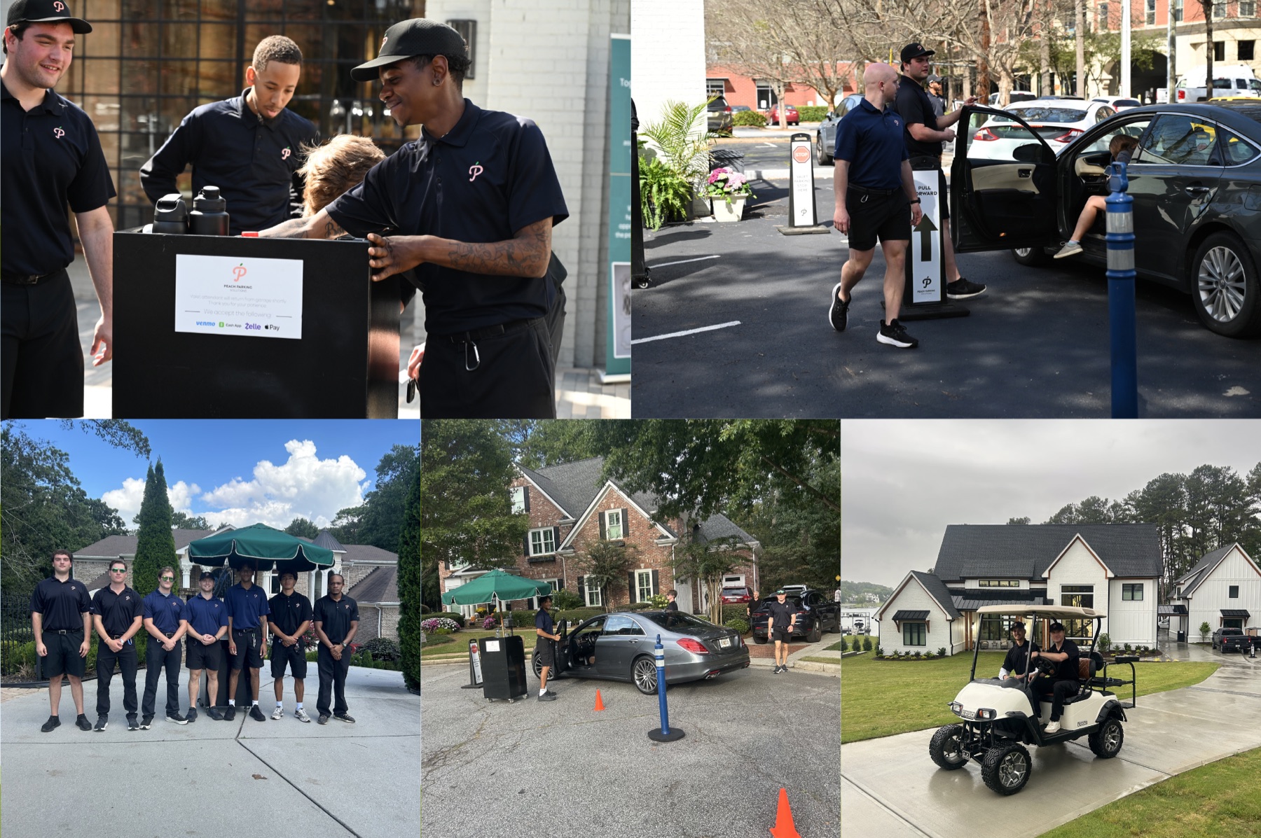 Peach Parking team collage