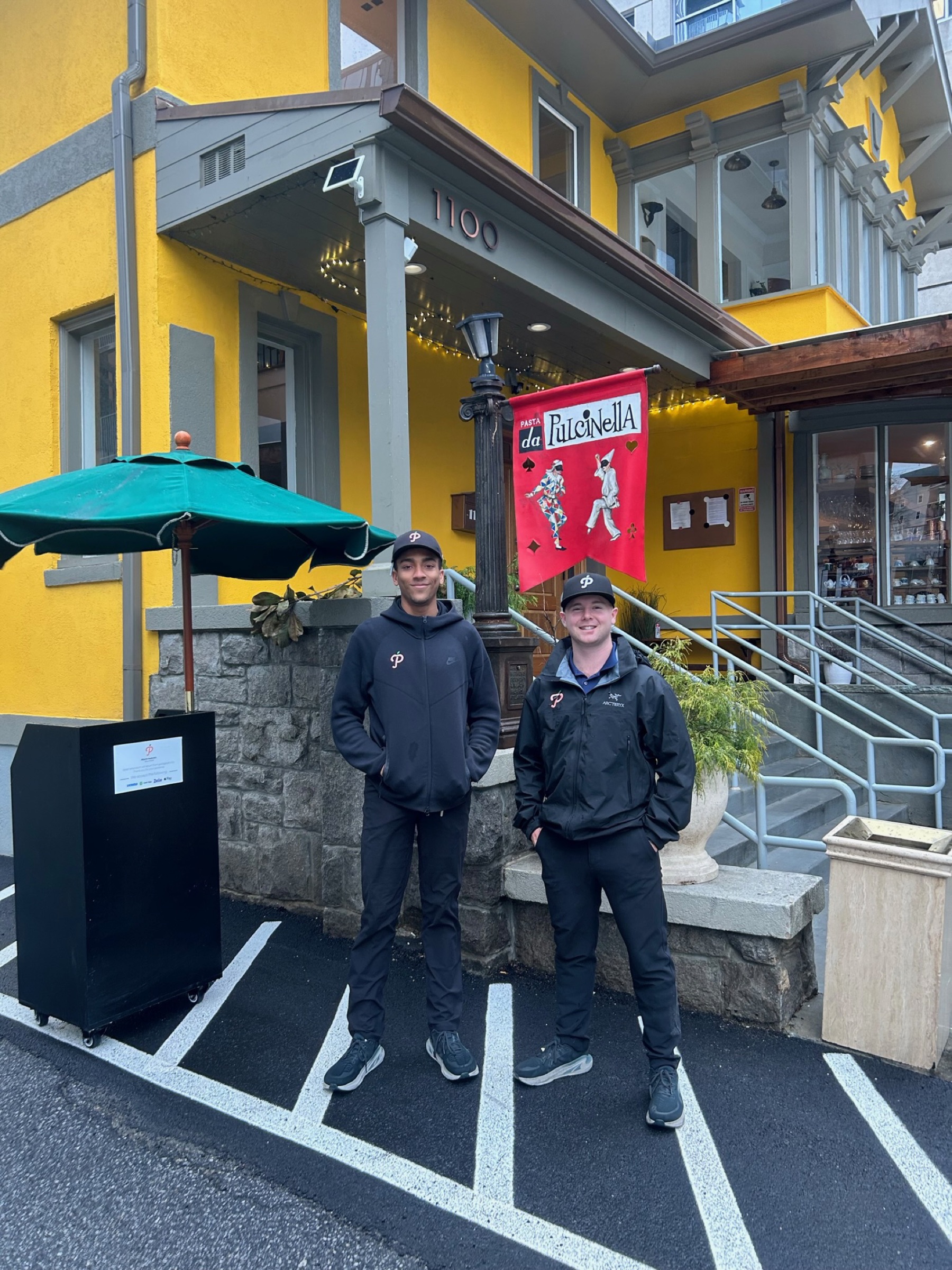Corey and Bennett, founders of Peach Parking Solutions